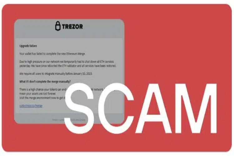 Trezor volta a alertar sobre reativação de campanha de ataque phishing via e-mail