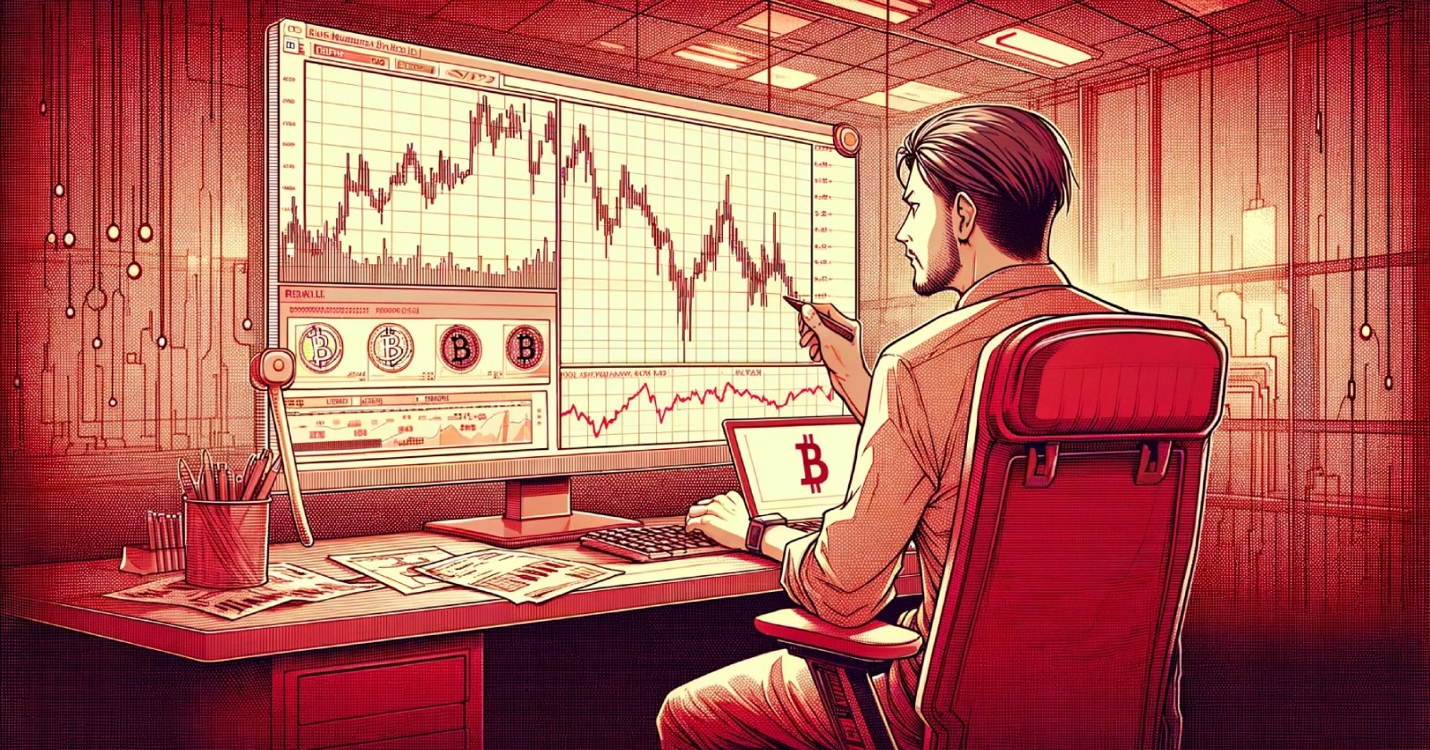 Trader de Bitcoin alerta para possível tendência baixista no mercado