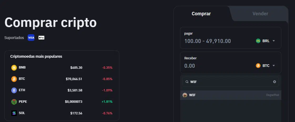 comprar wif na binance