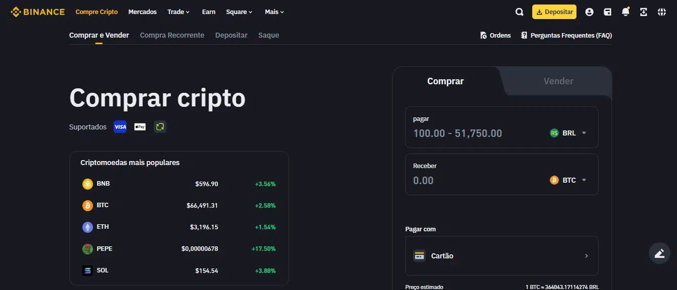 comprar cripto binance