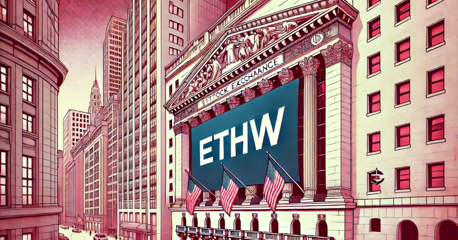 Bitwise lança campanha para ETF de Ethereum na fachada da NYSE