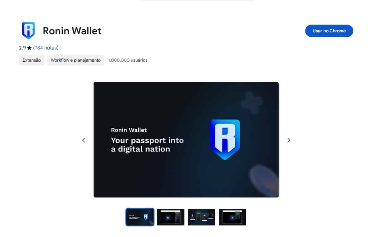 extensão ronin wallet