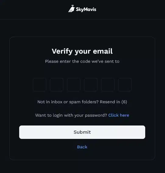 verificar email ronin wallet