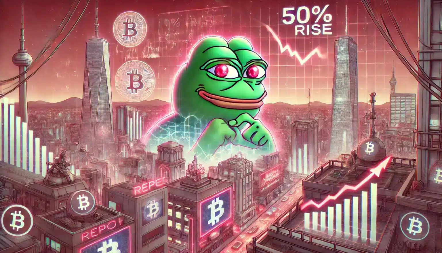 Moeda memecoin PEPE pode surpreender, descubra o motivo da projeção de alta de 50%!