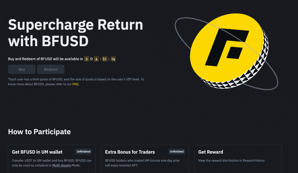 Binance BFUSD