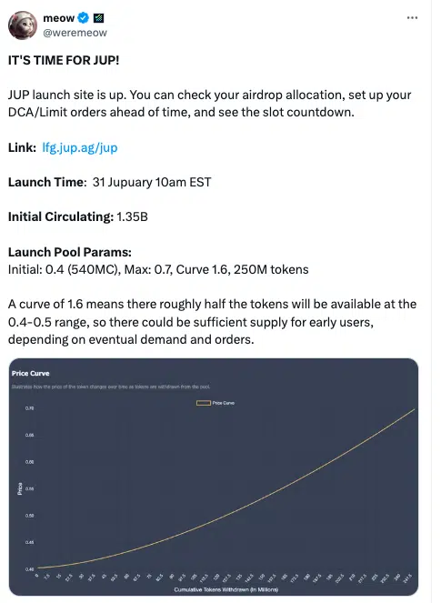 Airdrop da Jupter