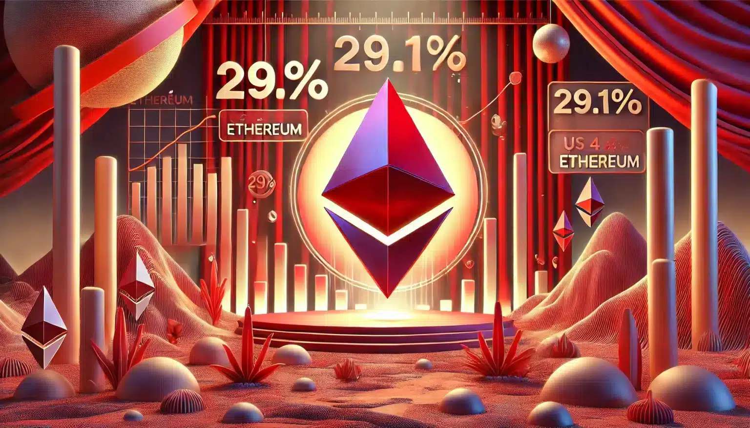 Ethereum com 29,1% de chance de ultrapassar US$ 4 mil até o fim de 2024