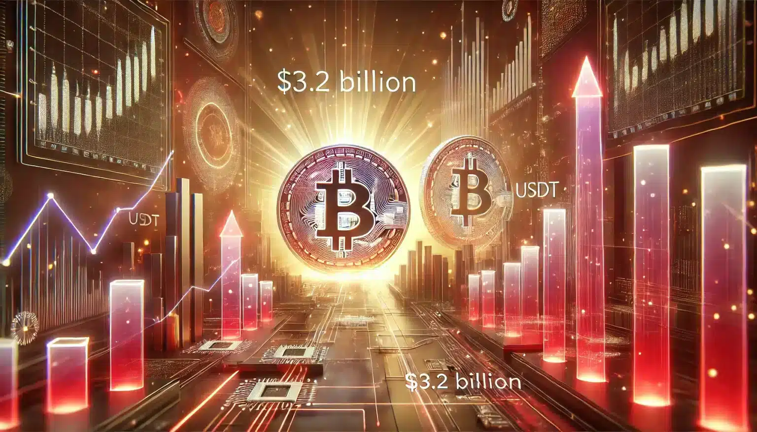 Mercado Cripto em Ascensão: Stablecoins desencadeiam entradas de US$ 3,2 Bilhões em USDT