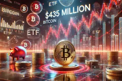 Mercado de ETFs de Bitcoin sofre com caída surpreendente de US$ 435 milhões