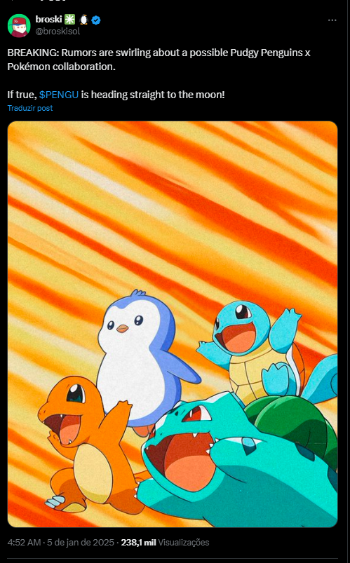 Pengu e Pokemon