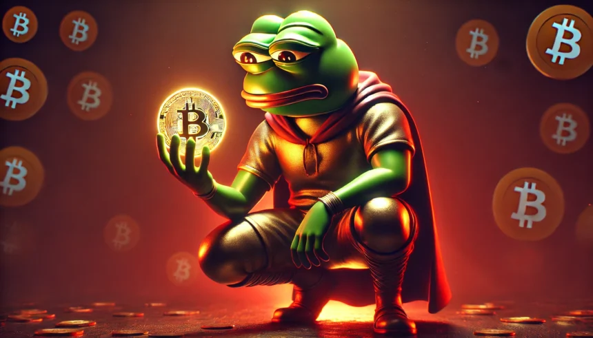 Bitcoin Pepe ganha força em meio a um sentimento sombrio sobre o Bitcoin