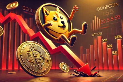 Dogecoin lidera queda no mercado e Bitcoin monitora movimento do dólar