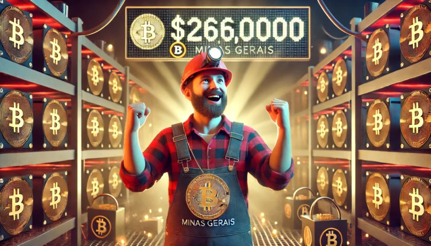 Mineiro solo fatura jackpot de US$ 266 mil em Bitcoin