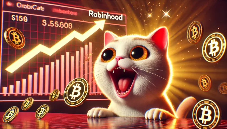 Popcat dispara: Criptomoeda sobe após listagem na Robinhood