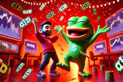 Trader transforma US$ 2 mil em PEPE em US$ 43 milhões e vende com lucro de US$ 10 milhões