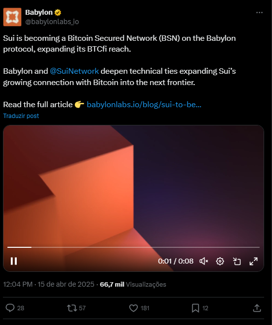 Sui e rede Bitcoin