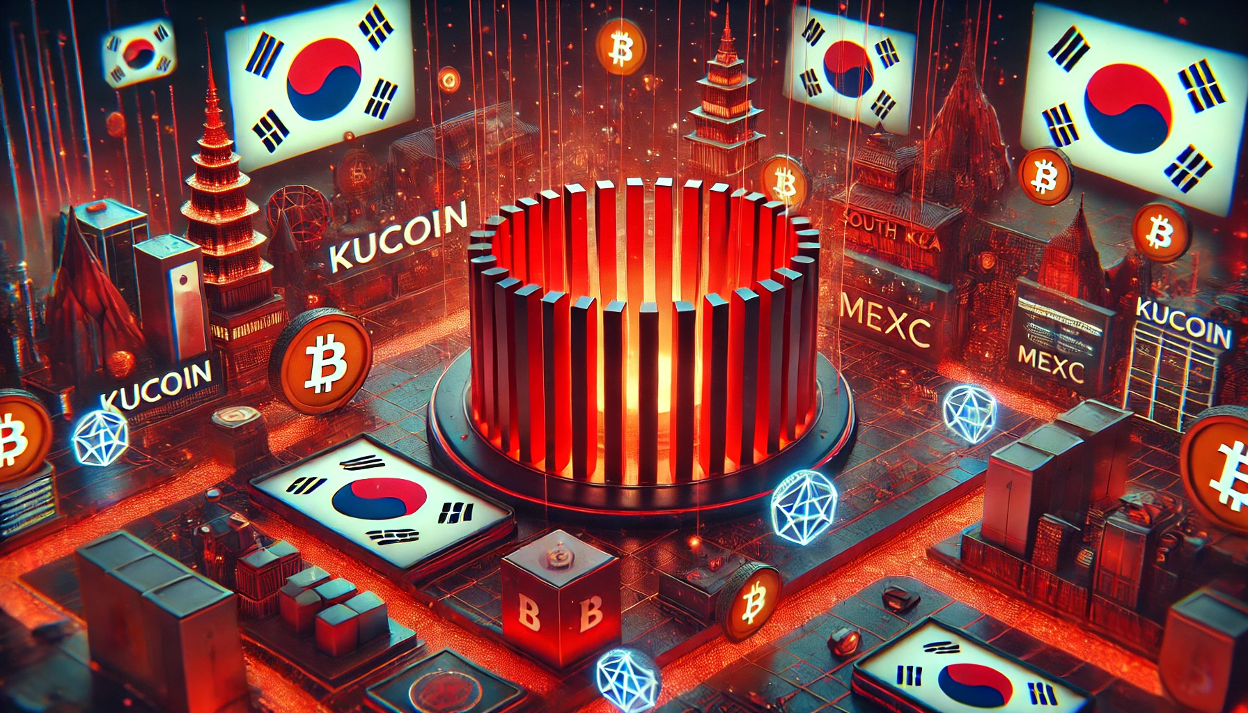 Coreia do Sul bloqueia apps da KuCoin, MEXC e mais 12 exchanges de criptomoedas