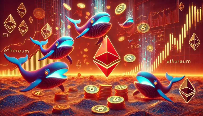 Ethereum oscila em US$ 1.800 enquanto baleias despejam 760 mil ETH