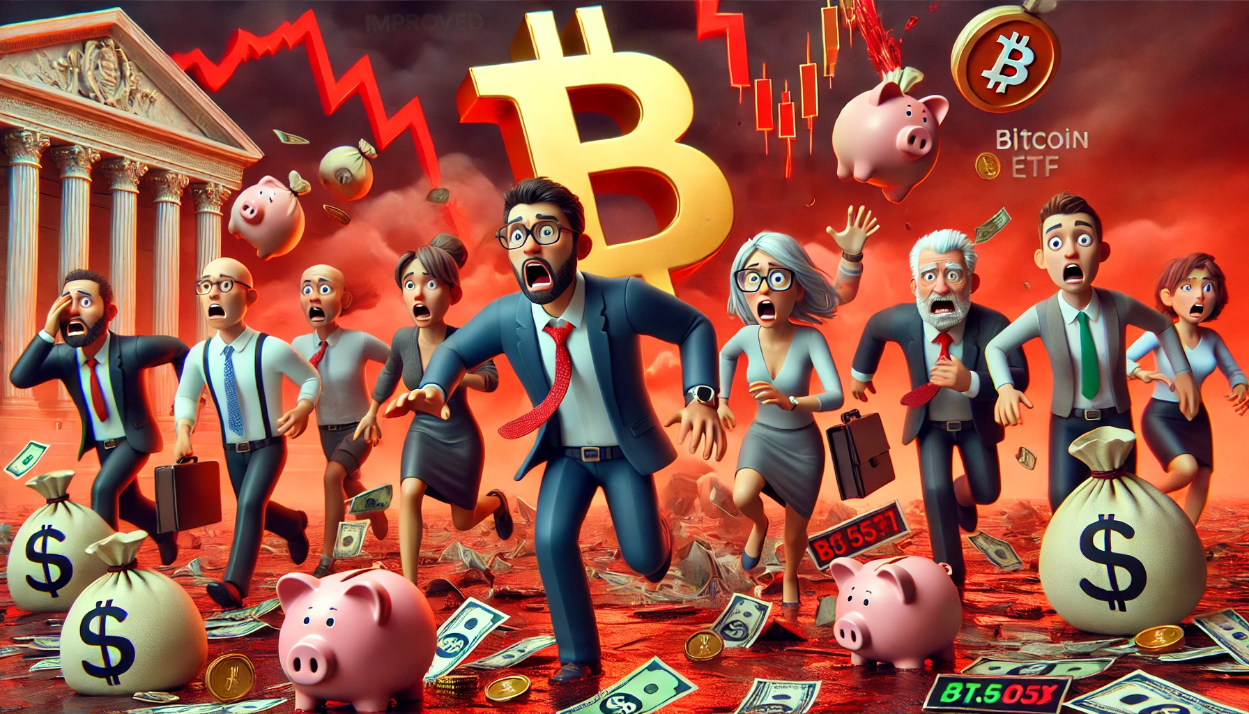 Investidores fogem dos ETFs de Bitcoin em meio ao caos do mercado