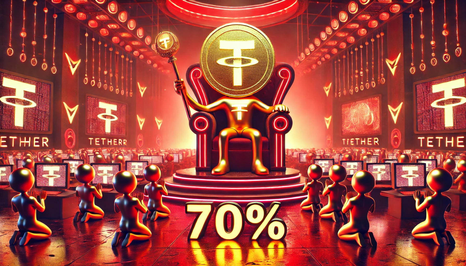 Tether domina: Agora controla 70% dos empréstimos CeFi