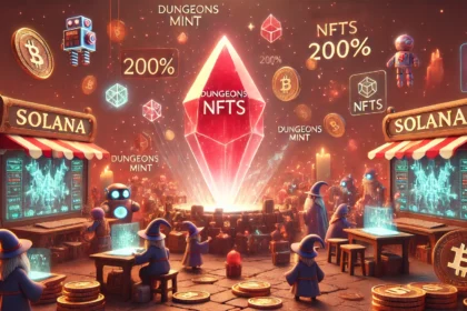 Volume de NFTs Solana dispara 200% após definição de Dungeons Mint