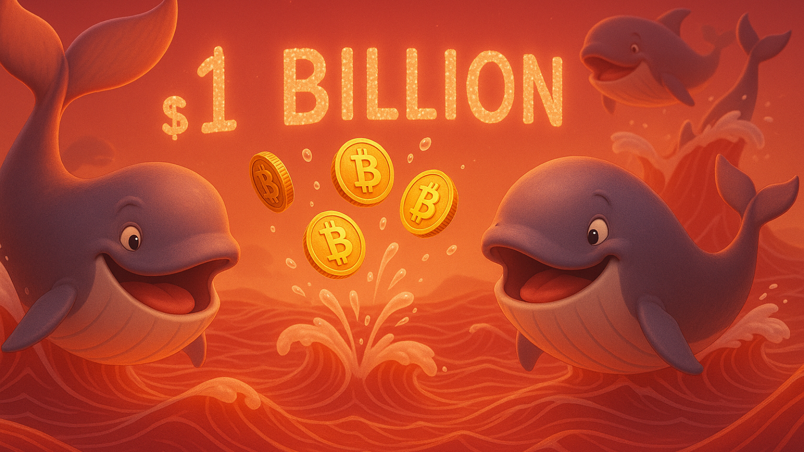 Baleias agitam o mercado com US$ 1 bilhão em Bitcoin em 12h
