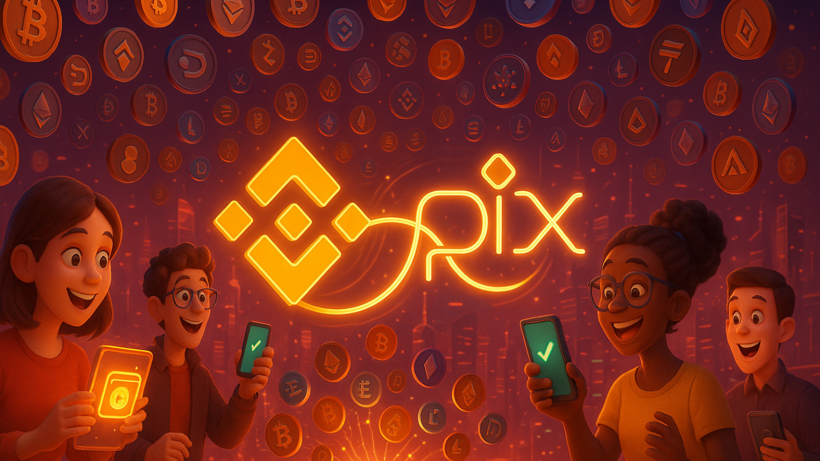 Binance integra Pix Pagamento instantâneo com mais de 100 criptomoedas