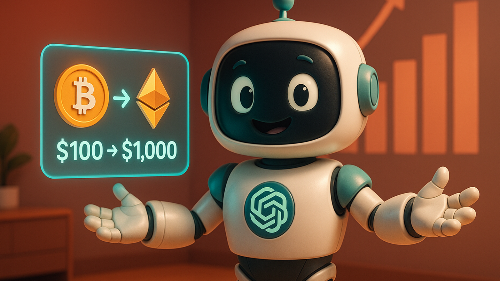 ChatGPT indica duas criptomoedas para transformar US$ 100 em US$ 1.000 até 2026