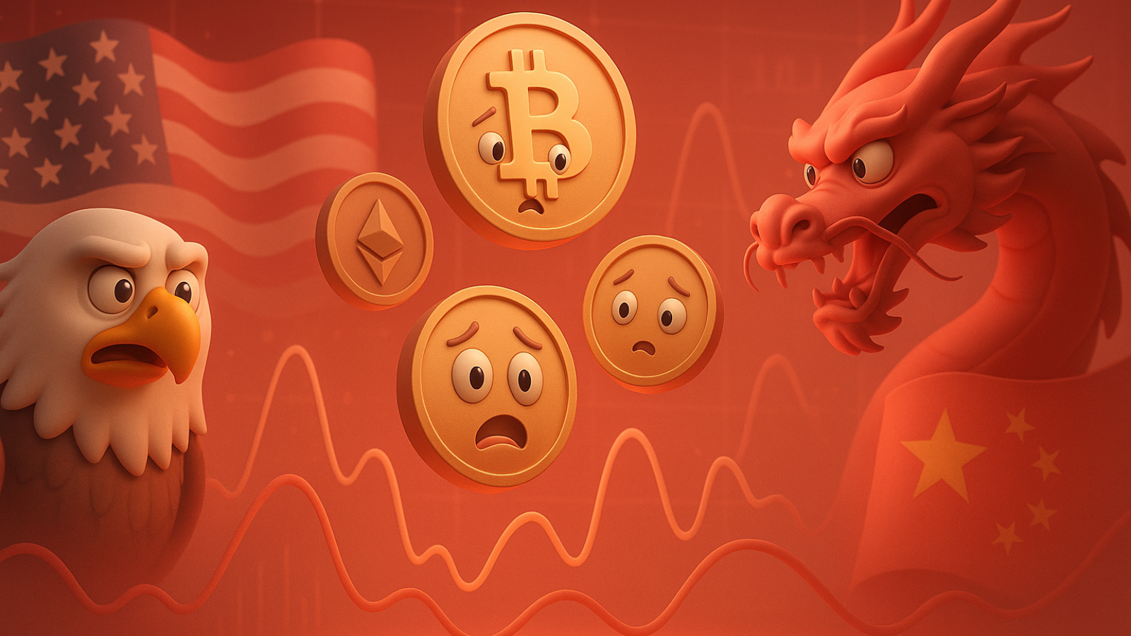 Criptomoedas oscilam com tensões comerciais entre EUA e China
