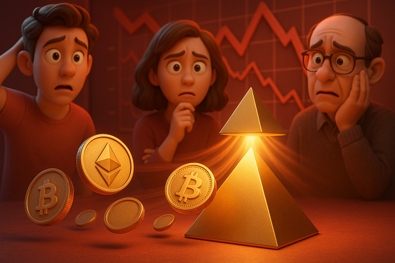 Criptomoedas viram alvo: 86% dos golpes na Rússia usam pirâmide
