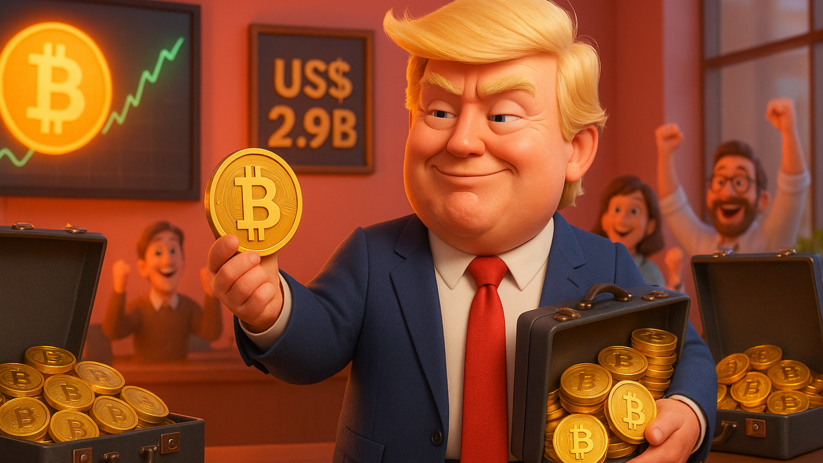 Empresa de Donald Trump vai comprar quase US$ 3 bilhões em Bitcoin
