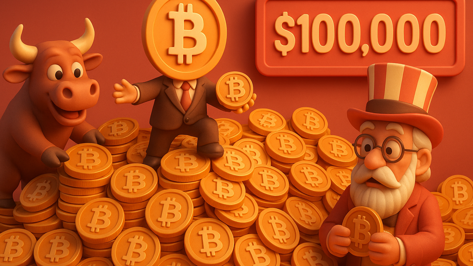 Grandes detentores de Bitcoin Acumulam mais de 200.000 Bitcoin com preço acima de US$ 100.000