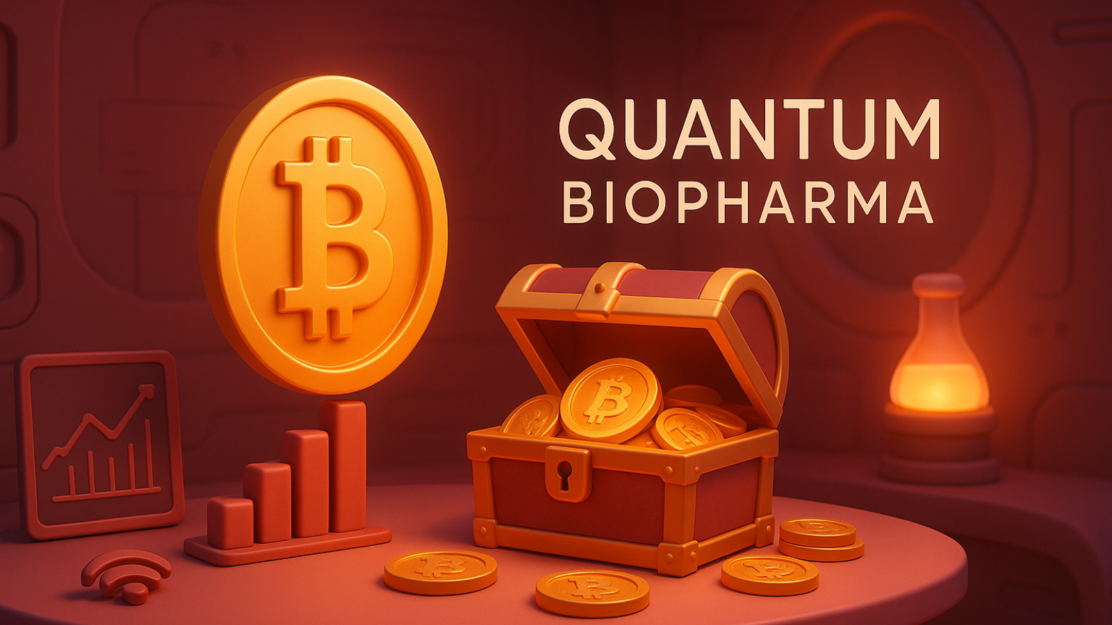 Quantum Biopharma aposta alto e reforça tesouro de Bitcoin