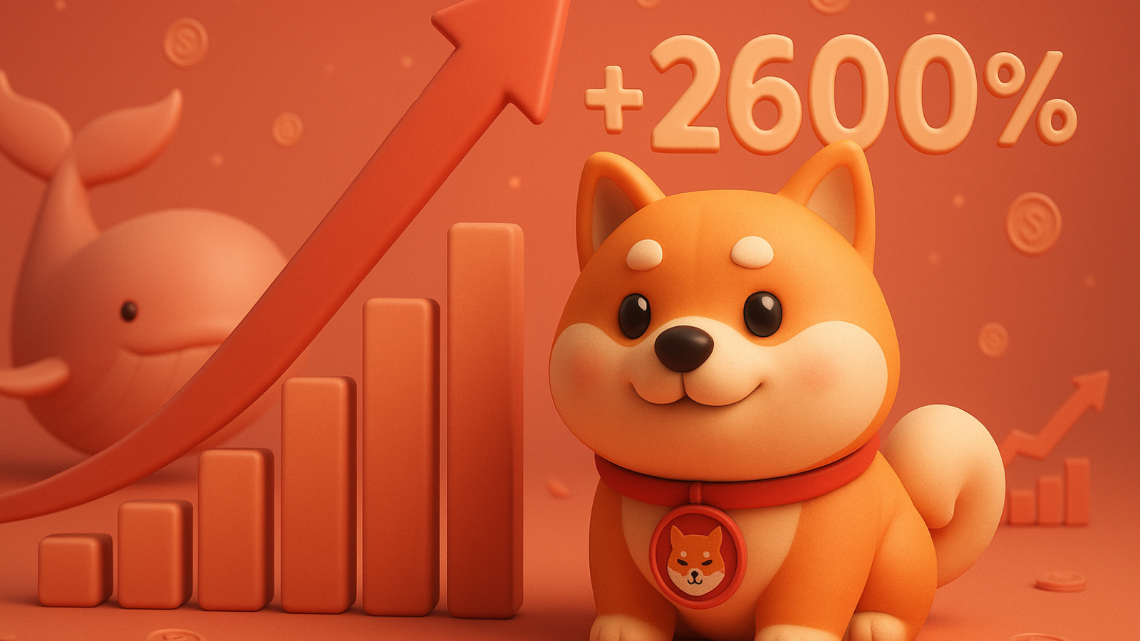 Shiba Inu (SHIB) dispara 2.600% com movimento das baleias