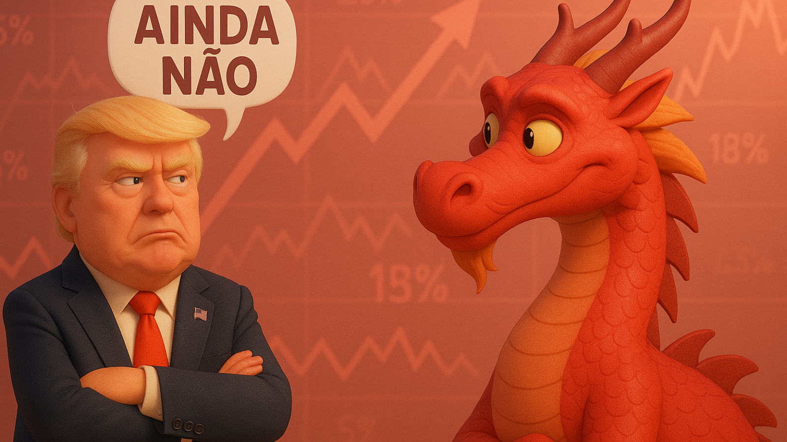 Tarifa de 145% contra China Trump diz 'ainda não'