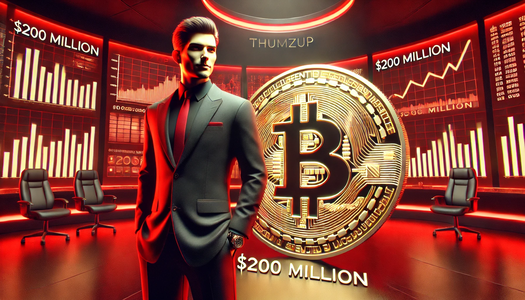 Thumzup aposta alto: US$ 200 milhões para comprar Bitcoin