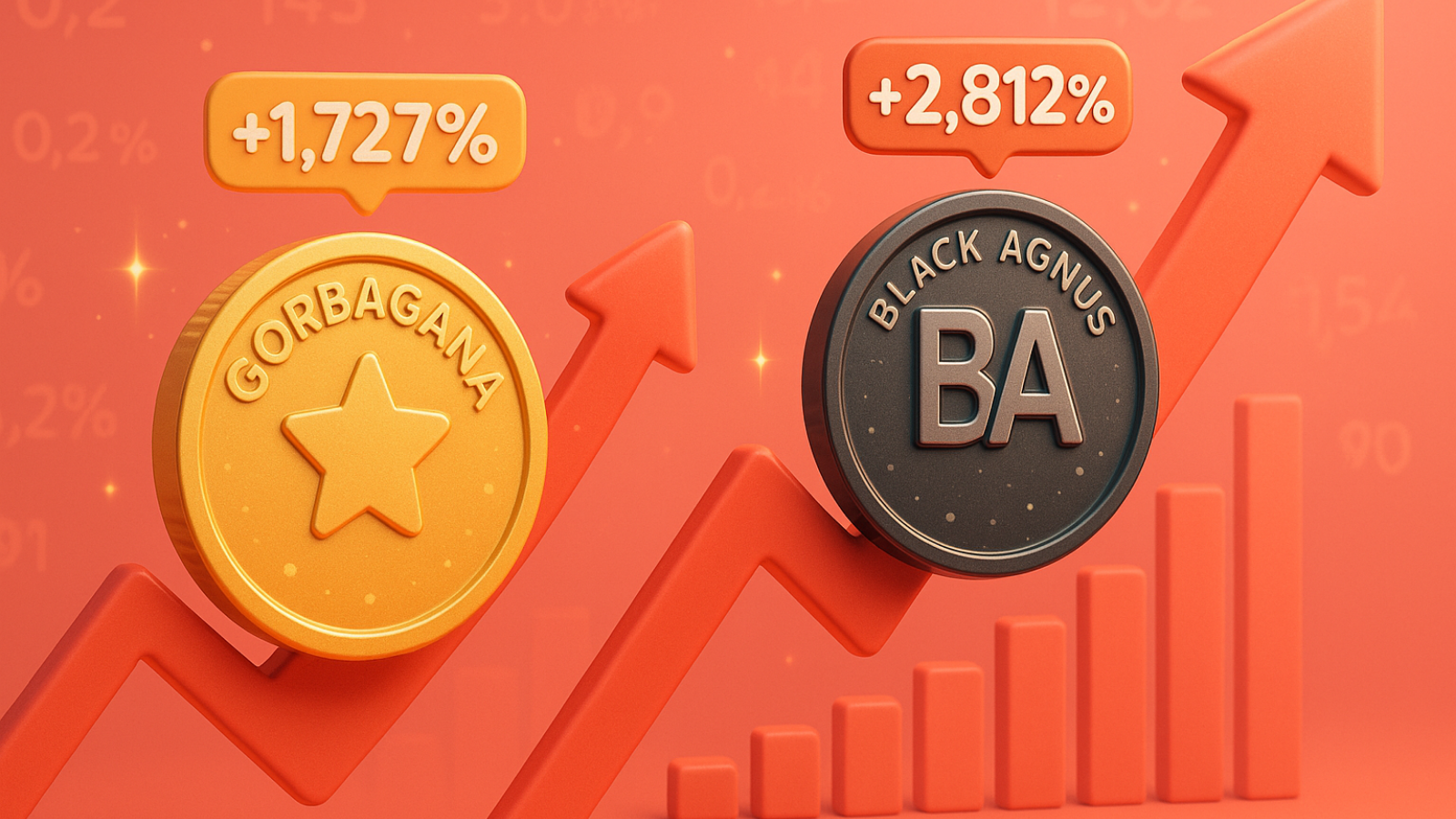 Altcoins em alta Gorbagana sobe 1.727% e Black agnus salta 2.812%!