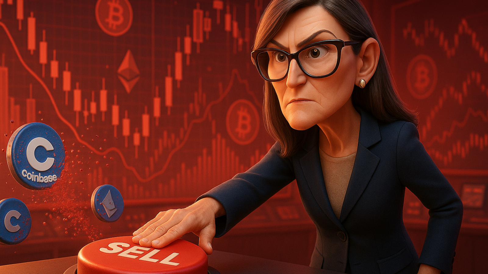Ark Invest vende US$ 12,5 milhões em ações da Coinbase e agita o setor de criptomoedas