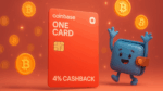 Coinbase lança One Card com 4% de cashback em Bitcoin