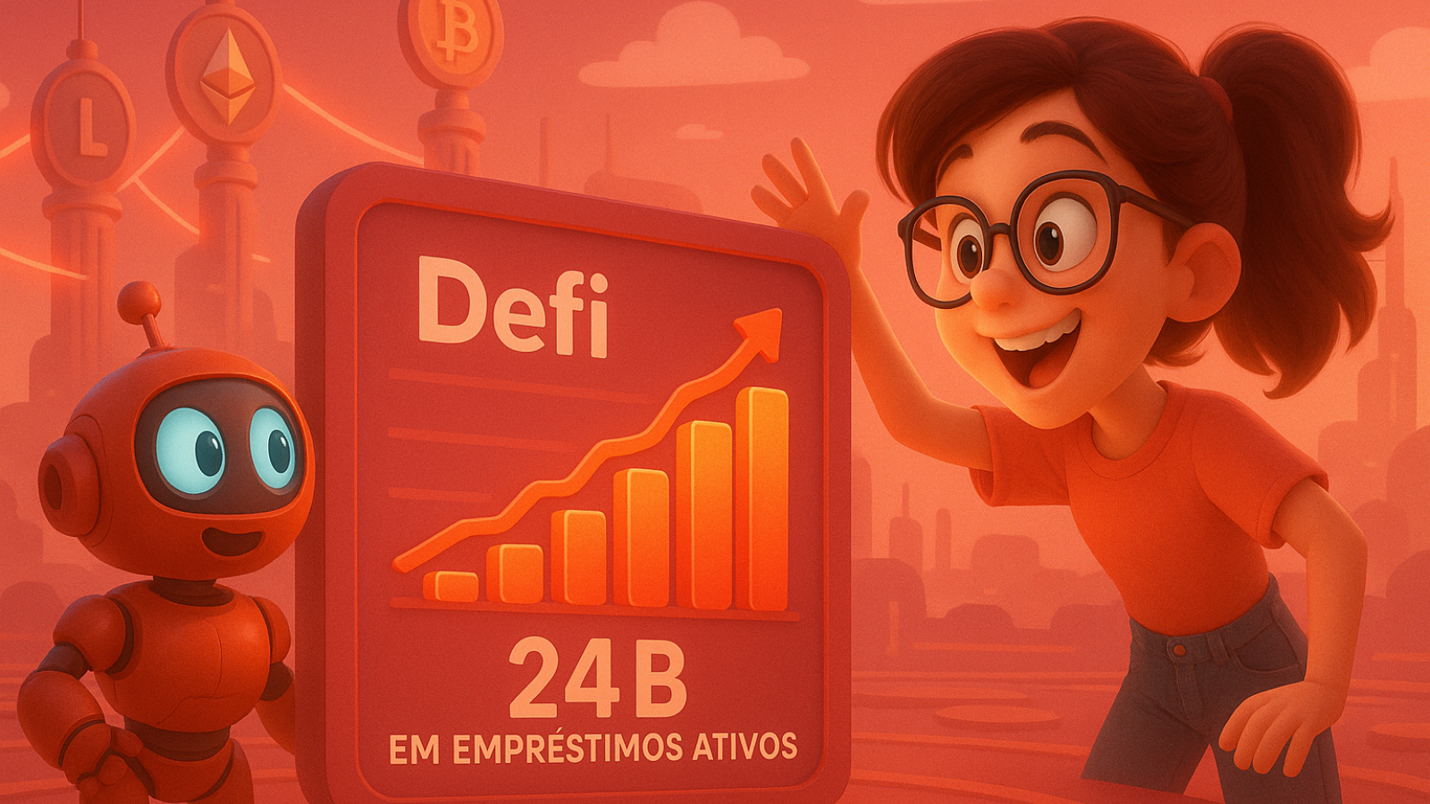 DeFi dispara Empréstimos ativos alcançam US$ 24 bilhões