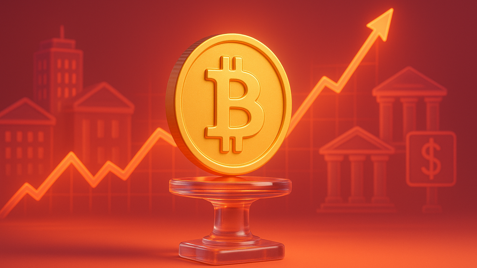 Domínio do Bitcoin sobe para 62% com apoio institucional