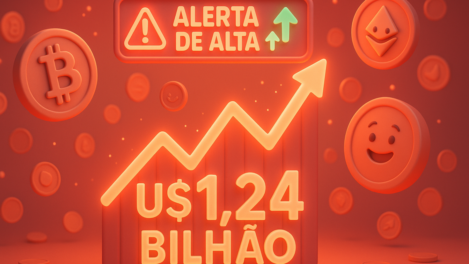 Forte entrada de US$ 1,24 bilhão acende alerta de alta nas criptomoedas