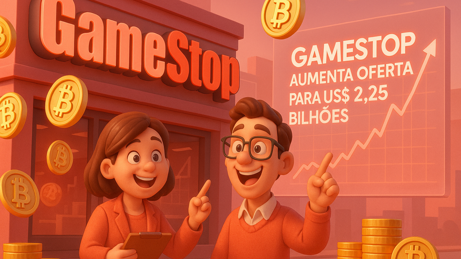 GameStop aumenta oferta para US$ 2,25 bilhões Impacto no Bitcoin