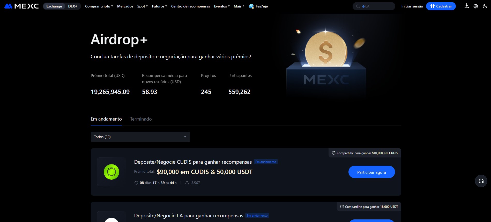 Airdrop+ Mexc
