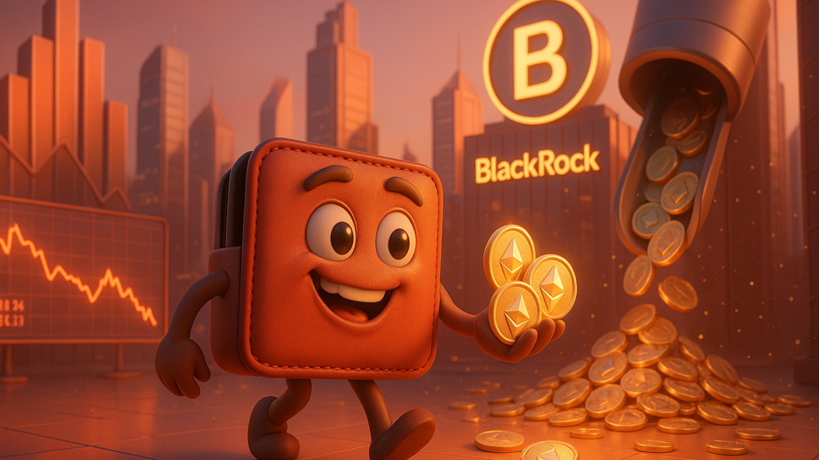 Mesmo após liquidação brutal de US$ 298 milhões em ETH, BlackRock continua comprando