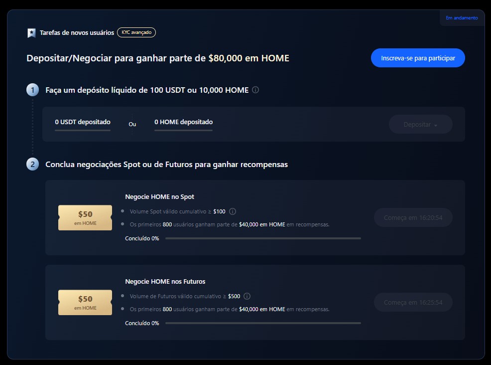 Tarefas de airdrop+ na MEXC