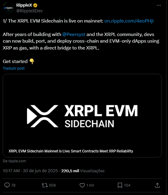 Ripple contratos inteligentes
