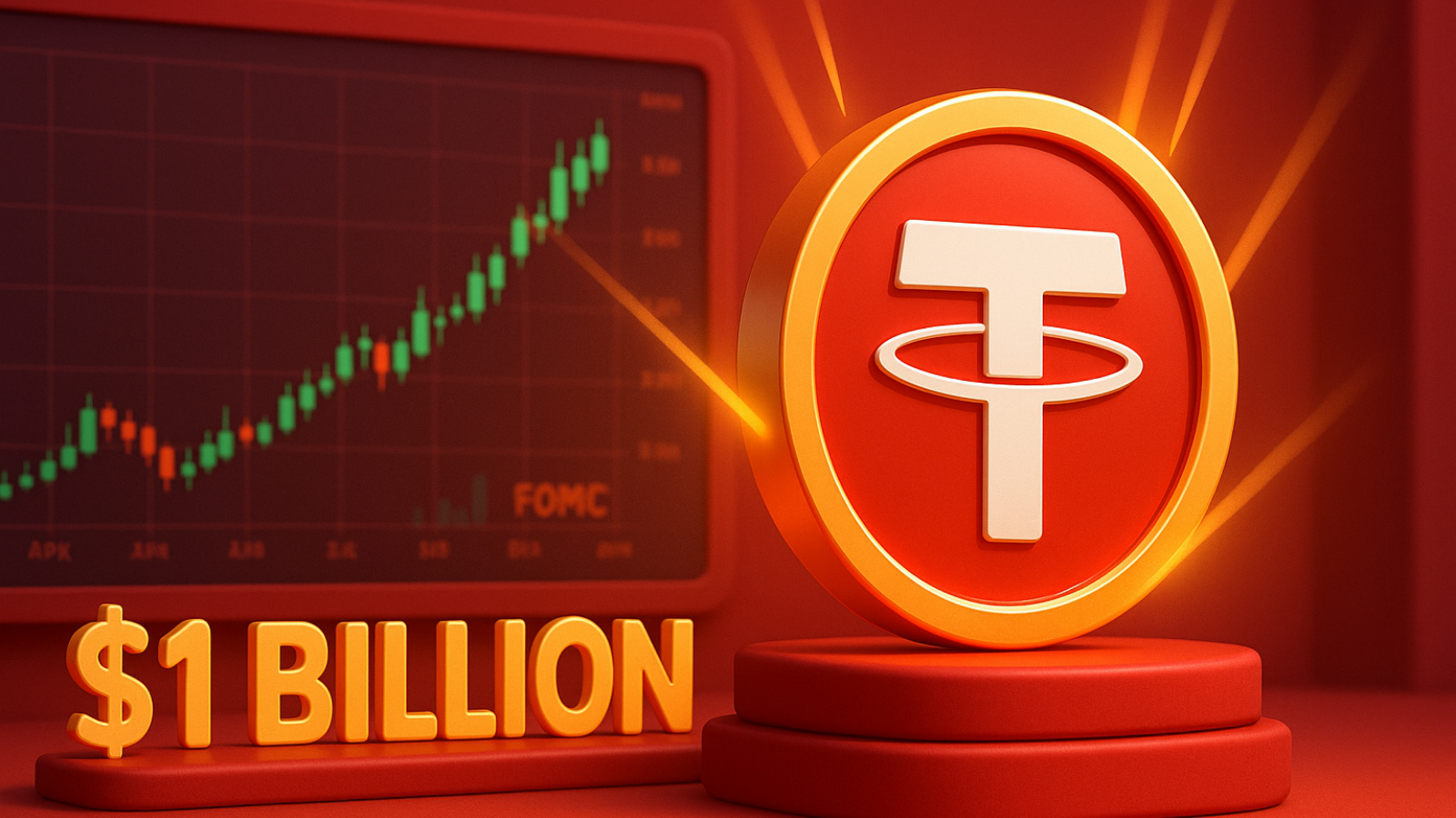 Tether emite US$ 1 bilhão em USDT na véspera do FOMC