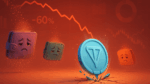 Toncoin despenca 60% e some de 80% das carteiras