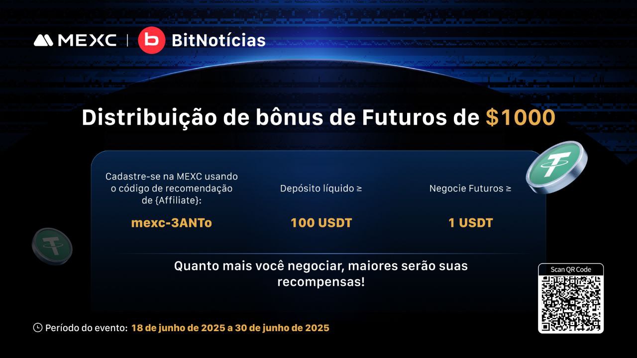 Bônus 1000 USDT na MEXC